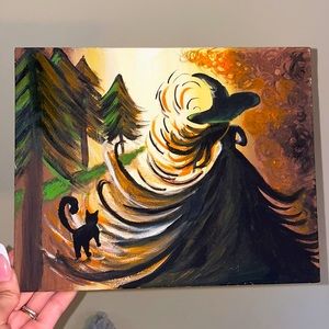 Mystical Fire Witch Painting 🔥🧙‍♀️